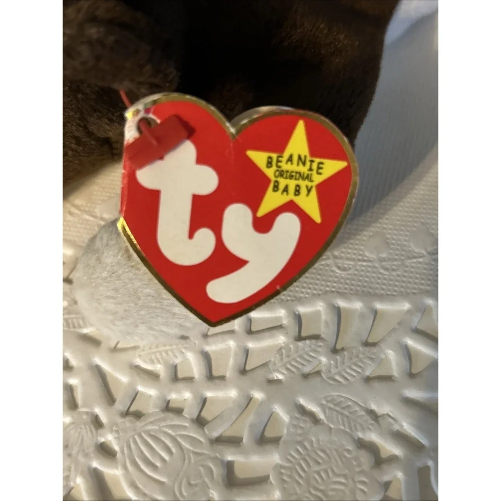 Vtg. Ty Beanie Baby-Bruno the Bull Terrier Dog-DOB 9/9/1997-org tags - Picture 5 of 8
